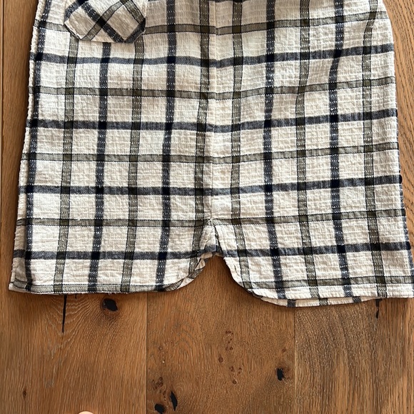 CURRENT ELLIOT Perfect Shirt in Gable Green Woodland Textured Plaid Shirt Size 1 - Picture 15 of 15